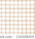 Brown Beige Plaid Gingham Check Hand Drawn Background Pattern Overlay Brown Beige Plaid Gingham Check Hand Drawn Background Pattern Overlay 134208459
