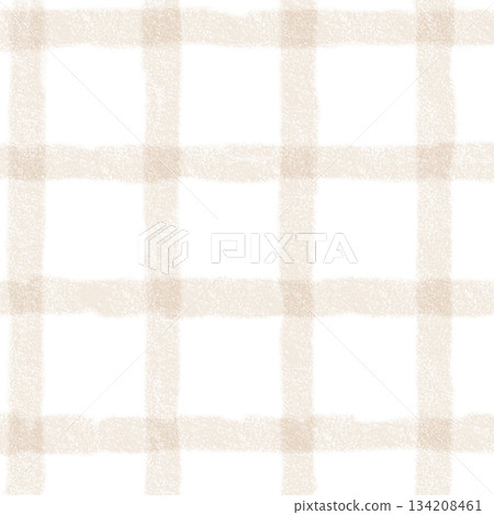 Brown Beige Plaid Gingham Check Hand Drawn Background Pattern Overlay Brown Beige Plaid Gingham Check Hand Drawn Background Pattern Overlay 134208461