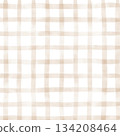 Brown Beige Plaid Gingham Check Hand Drawn Background Pattern Overlay Brown Beige Plaid Gingham Check Hand Drawn Background Pattern Overlay 134208464