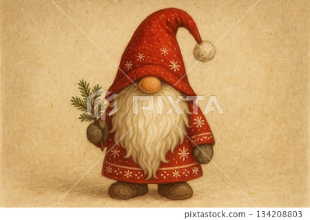 Christmas Gnome in Red Hat Christmas Gnome in Red Hat 134208803
