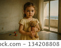 Little Girl with Toy 134208808