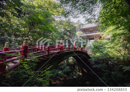 紅橋和翁甘吉寺的寺門 134208833