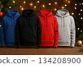 Colorful Hoodies with Bokeh Lights 134208900