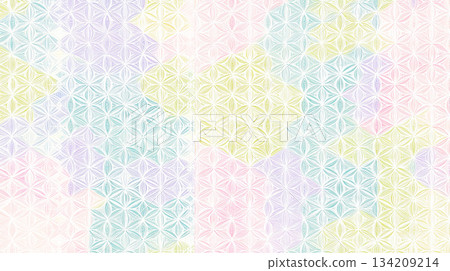 柔和的幾何圖案背景 134209214