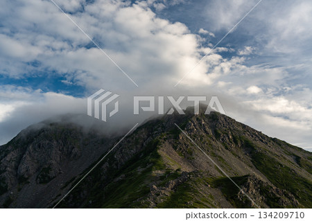 Drifting clouds over Mt. Notori 134209710