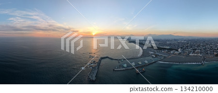 Sunset and Mt. Fuji from Chigasaki, Shonan 134210000