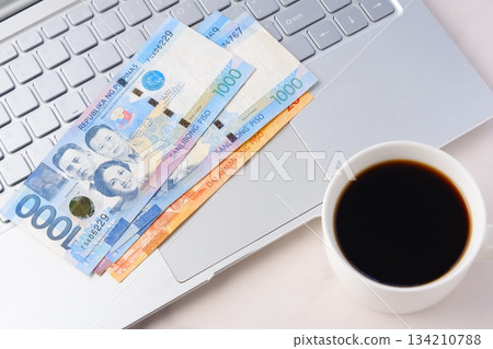 Philippine Peso (PHP) - Philippine currency, Philippine Peso (PHP) banknotes Philippine Peso (PHP) - Philippine currency, Philippine Peso (PHP) banknotes 134210788