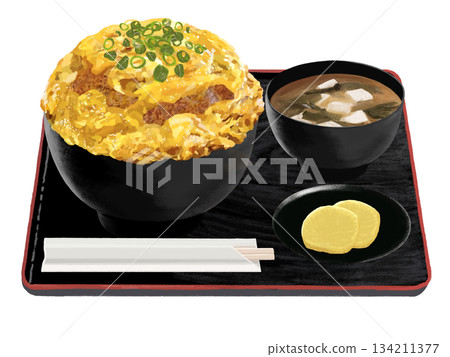 豬排蓋飯（特製大套餐） 134211377