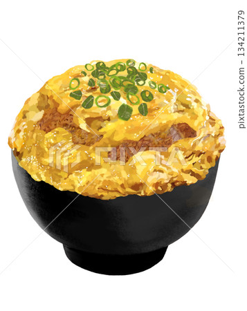 Katsudon (extra large) black bowl 134211379