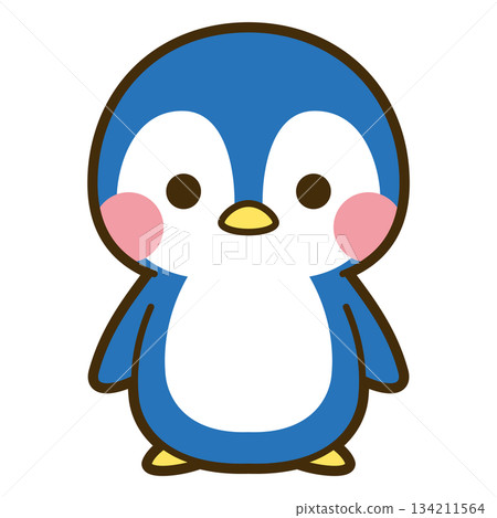 Cute penguins illustration 134211564