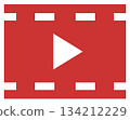 Video play icon red 134212229