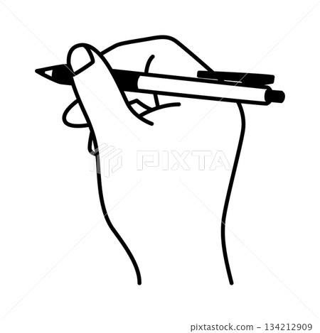 用一支筆的手 134212909