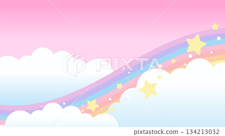 彩虹雲之夢 [16:9 素材系列] 134213032