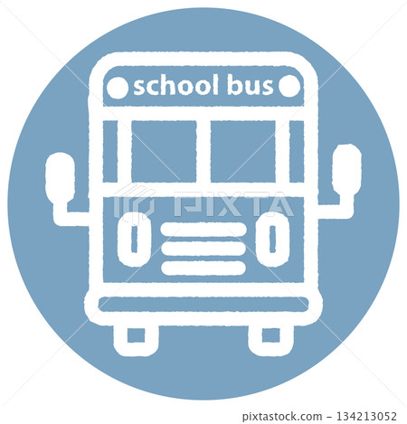 簡單的藍色校車圖示 2-1-blue 134213052