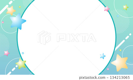 Starry pop background [16:9 material series] 134213065