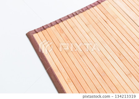 brown wood mat texture isolated on white background brown wood mat texture isolated on white background 134213319