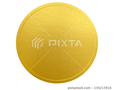 Gold round frame material: round, metallic Gold round frame material: round, metallic 134213918