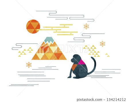 猴子和富士山 134214212