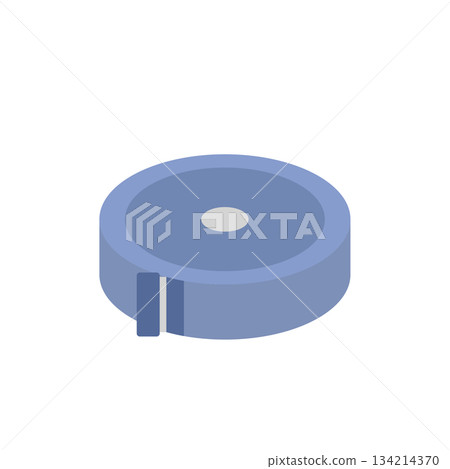 Simple illustration of a sewing tape measure Simple illustration of a sewing tape measure 134214370