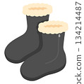 Snow boots illustration 134214487