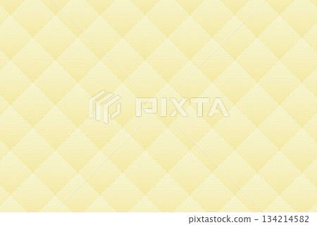 Quilted fabric texture background, yellow, solid color 134214582