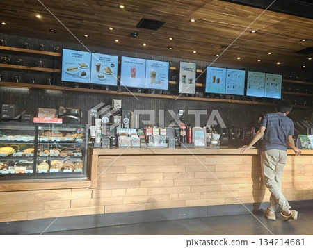 this is starbucks cafe display  134214681