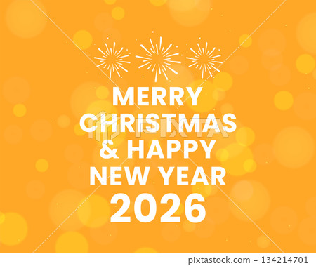 merry christmas and happy new year 2026 bright festive merry christmas and happy new year 2026 bright festive 134214701