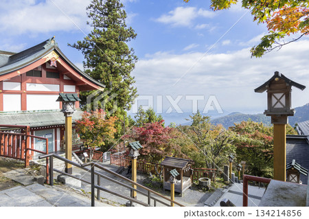 武藏禦岳神社山頂的秋葉 134214856