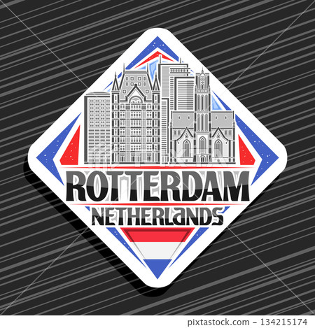 Vector logo for Rotterdam Vector logo for Rotterdam 134215174