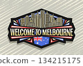 Vector logo for Melbourne 134215175