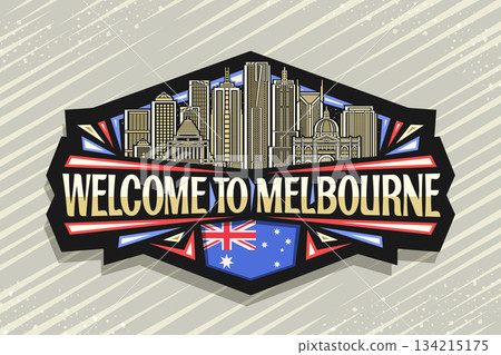 Vector logo for Melbourne 134215175