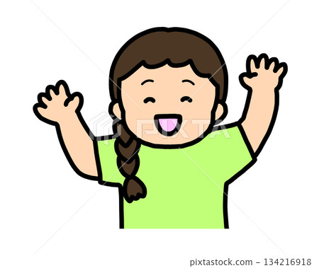 Smiling happy Asian girl Smiling happy Asian girl 134216918