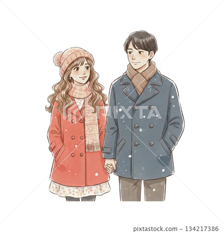 couple having a christmas date couple having a christmas date 134217386