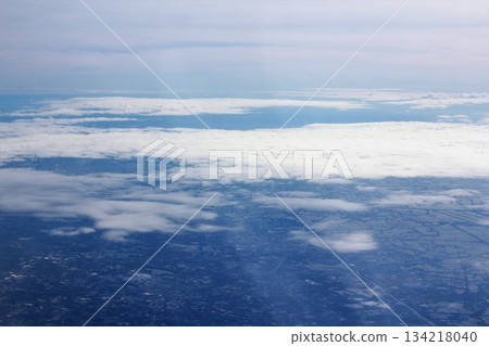 clouds in the blue sky 134218040