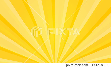 黃色放射狀背景 [16:9 材質系列] 134218133