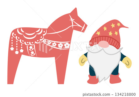 聖誕侏儒和達拉納馬圖 134218800