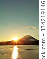 Japan's dawn Mt Fuji and the sun Japan's dawn Mt Fuji and the sun 134219146