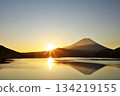 Japan's dawn Mt Fuji and the sun Japan's dawn Mt Fuji and the sun 134219155