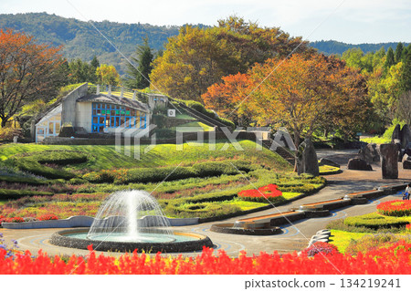 道之湖畔國立公園的秋景 道之湖畔國立公園的秋景 134219241