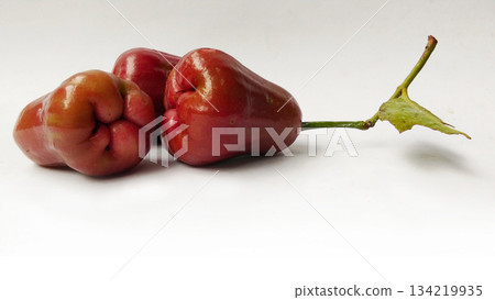 Freshwater apple (water apple) fruit on a white background. 134219935
