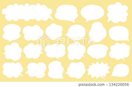 A simple speech bubble material pack that emphasizes ease of use A simple speech bubble material pack that emphasizes ease of use 134220056