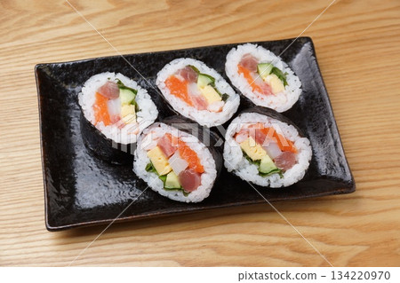 Seafood roll sushi Seafood roll sushi 134220970
