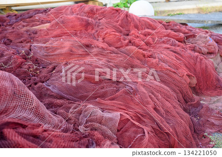 紅色漁網特寫 134221050