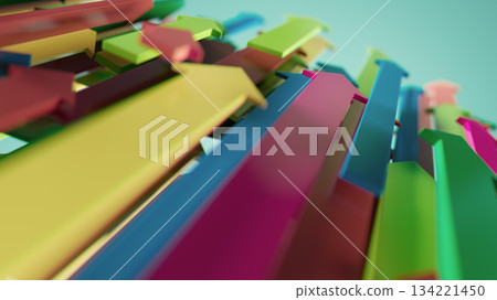 Colorful Upward Arrows Showcasing Growth, Momentum, and Positive Energy in a Dynamic Scene Colorful Upward Arrows Showcasing Growth, Momentum, and Positive Energy in a Dynamic Scene 134221450