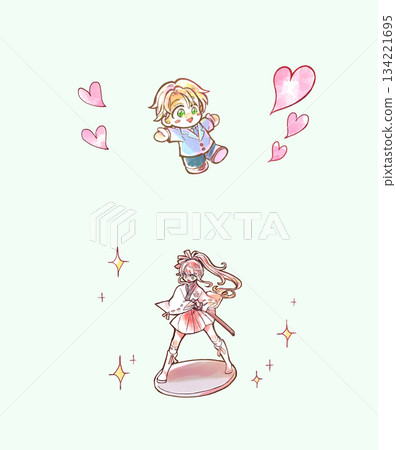 Favorite stuffed toy beautiful girl figure image Favorite stuffed toy beautiful girl figure image 134221695