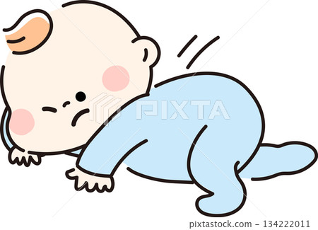 寶寶試著翻身 134222011