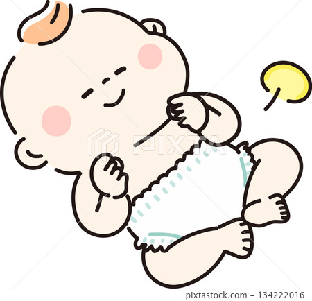 寶寶拉完便後感覺神清氣爽 134222016