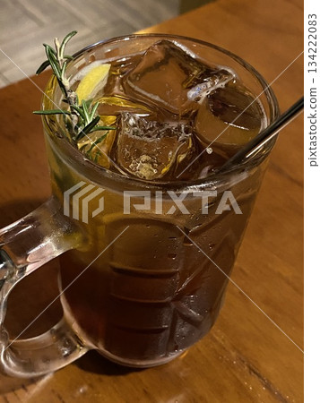 Vodka on the Rocks in a Glass Vodka on the Rocks in a Glass 134222083