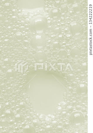 Bubbles of body gel or shampoo or shaving gel. Closeup. Bubbles of body gel or shampoo or shaving gel. Closeup. 134222219