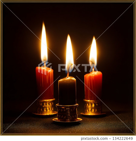 orthodox new year warm candlelight modern minimal clean framing 134222649